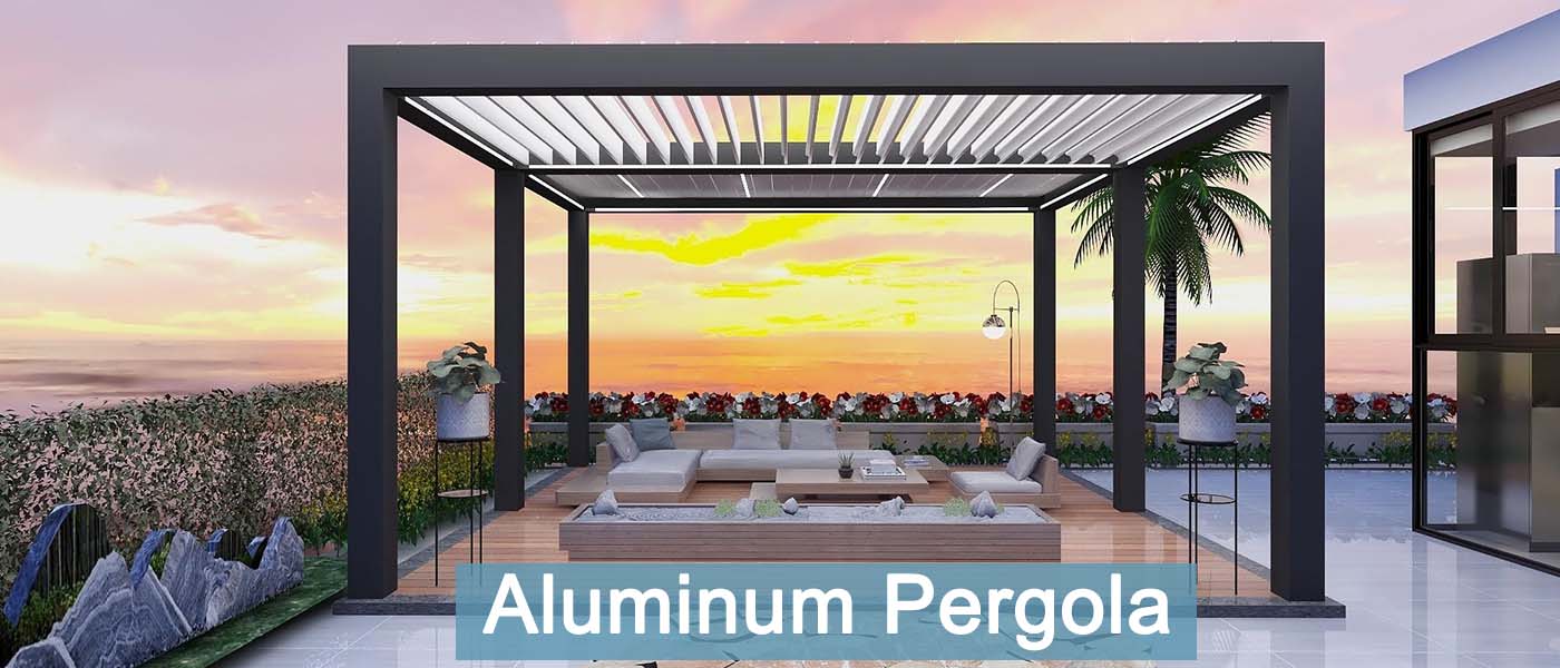 Aluminum Pergola - Metal Pergola Gazebo - KAMBO Eco Structures