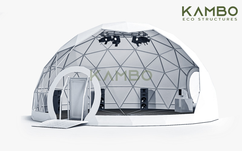 kambo event dome tent geodesic dome 3d rendering image